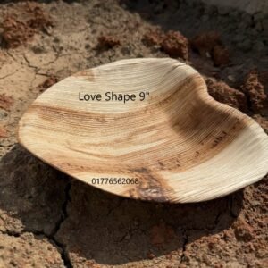 শুপারি পাতার প্লেট heart shape